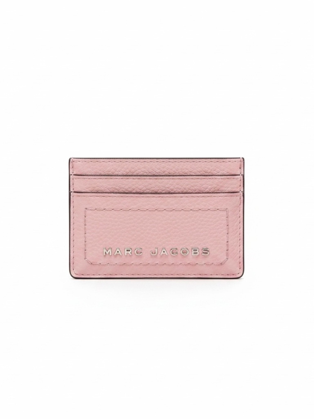 NWOT Marc Jacobs Pink Embossed Leather Groove Card Holder